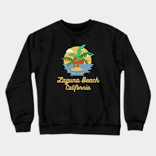 Laguna Beach California Sunset Crewneck Sweatshirt